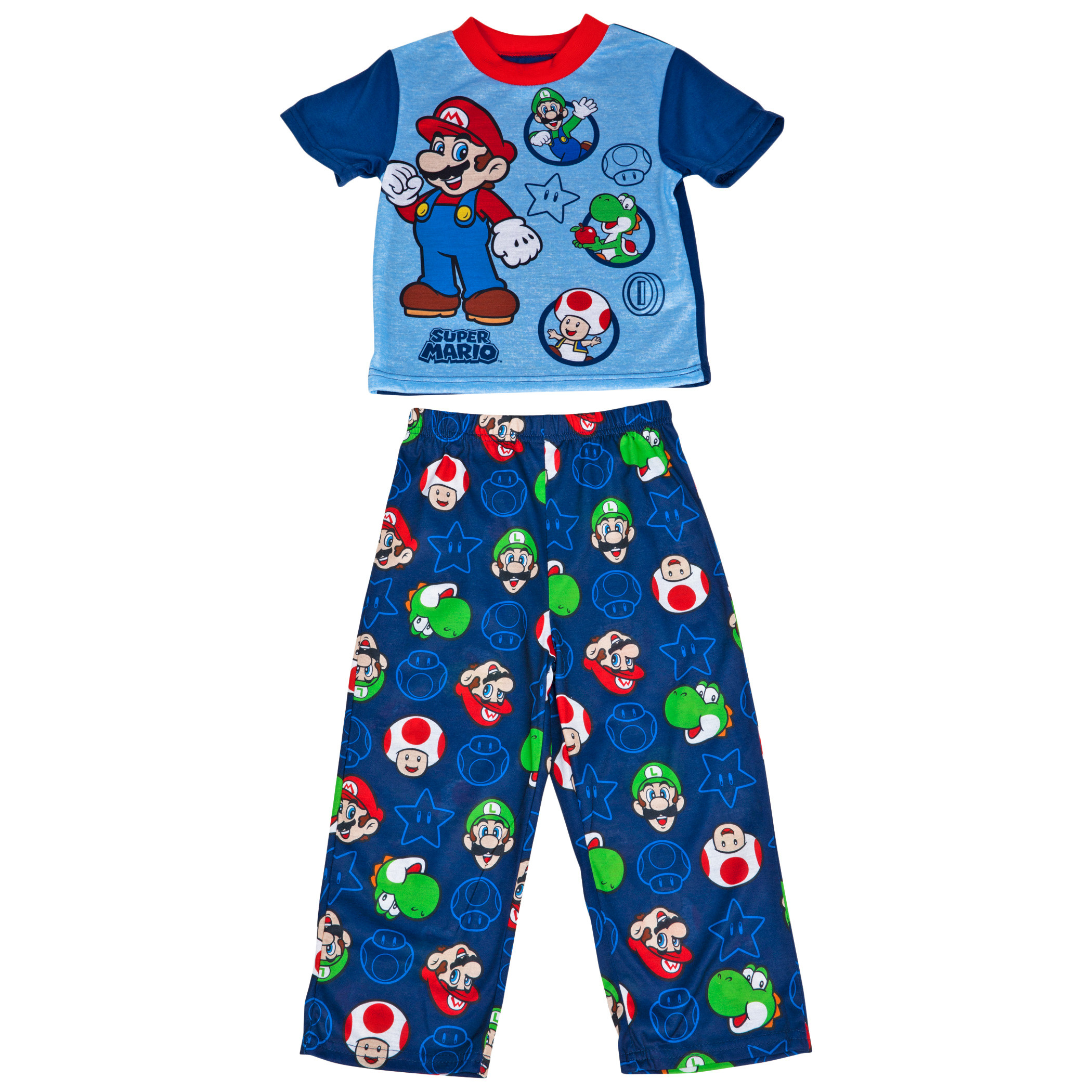 Nintendo Super Mario Bros. Characters AOP 2-Piece Pajama Set